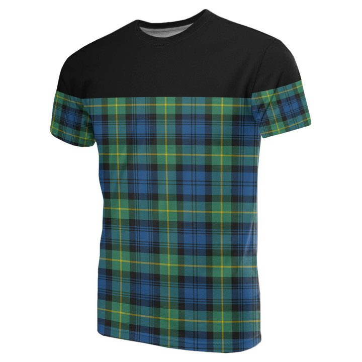 Tartan Horizontal T-Shirt - Gordon Ancient