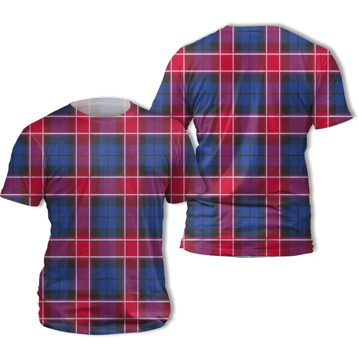 Graham of Menteith Red Tartan All Over Print T-Shirt | Scottishclans.co