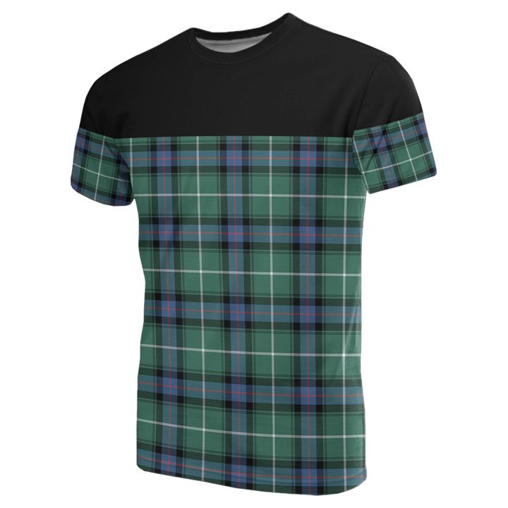 Tartan Horizontal T-Shirt - Macdonald Of The Isles Hunting Ancient