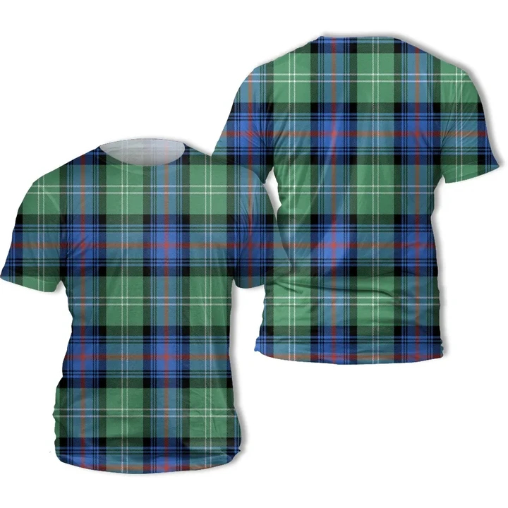 Sutherland Old Ancient Tartan All Over Print T-Shirt | Scottishclans.co