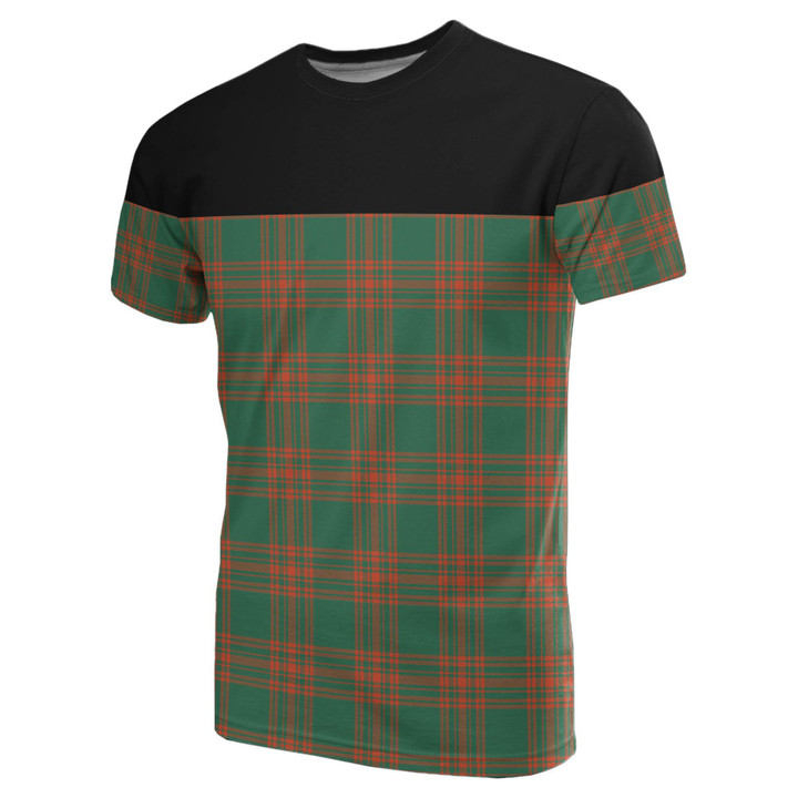 Tartan Horizontal T-Shirt - Menzies Green Ancient