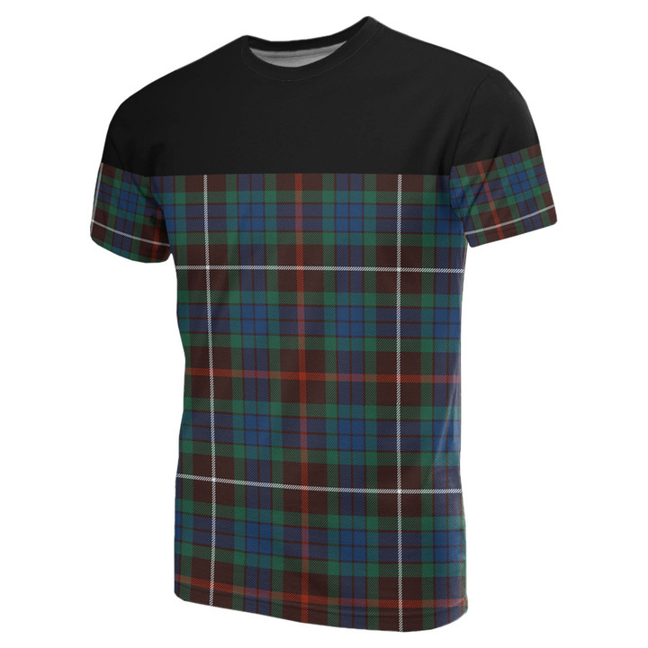 Tartan Horizontal T-Shirt - Fraser Hunting Ancient