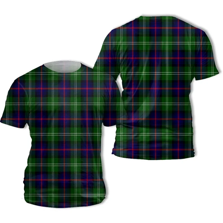 Sutherland Modern Tartan All Over Print T-Shirt | Scottishclans.co