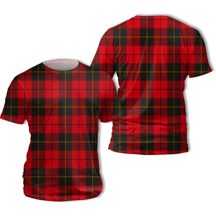 Wallace Weathered Tartan All Over Print T-Shirt | Scottishclans.co