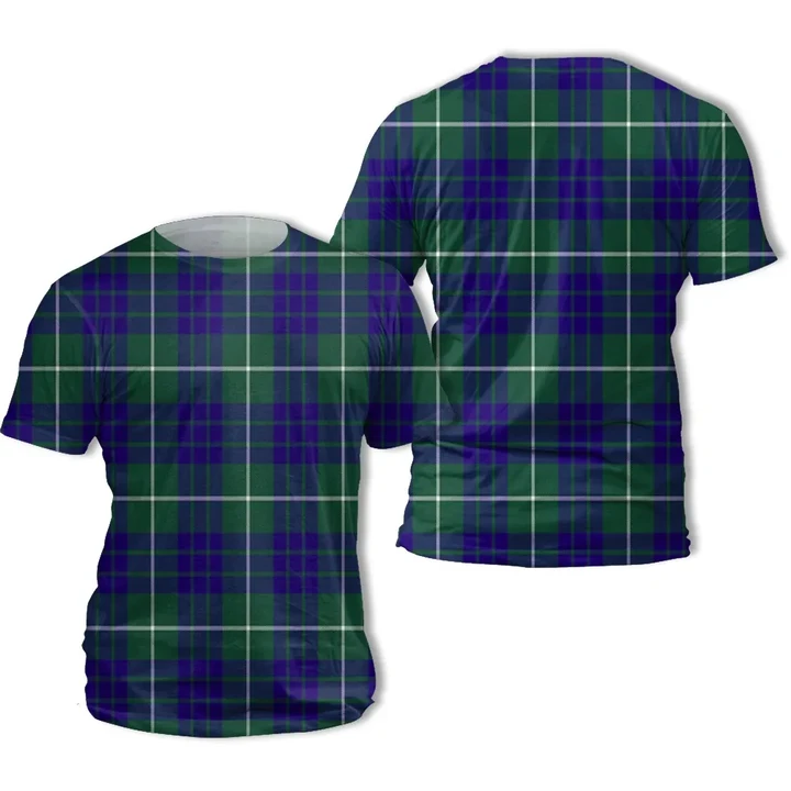 Hamilton Hunting Modern Tartan All Over Print T-Shirt | Scottishclans.co