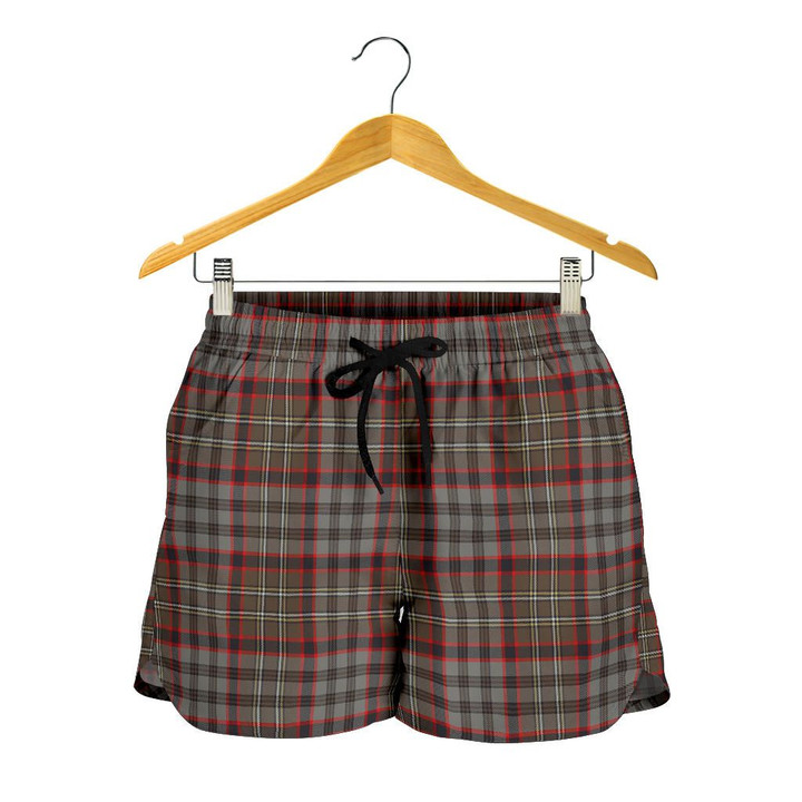 Nicolson Hunting Weathered Tartan Shorts For Women