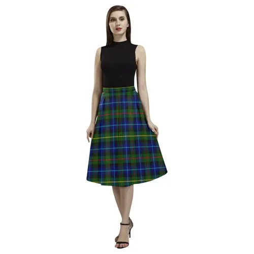 Smith Modern Tartan Aoede Crepe Skirt | Exclusive Over 500 Tartan