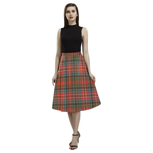 MacPherson Weathered Tartan Aoede Crepe Skirt | Exclusive Over 500 Tartan