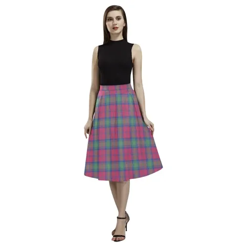 Lindsay Ancient Tartan Aoede Crepe Skirt | Exclusive Over 500 Tartan