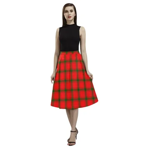 MacDonald of Sleat Tartan Aoede Crepe Skirt | Exclusive Over 500 Tartan