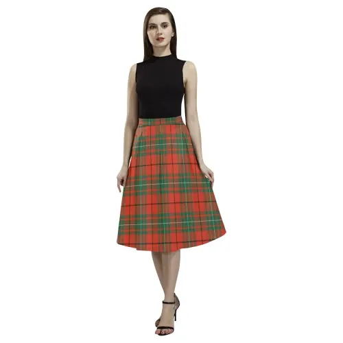 MacAulay Ancient Tartan Aoede Crepe Skirt | Exclusive Over 500 Tartan