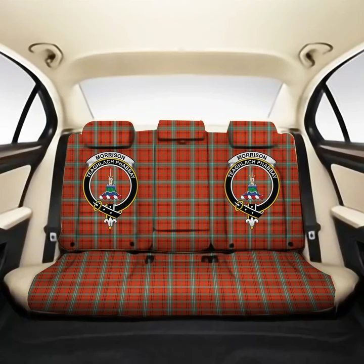 Morrison Red Ancient Clan Crest Tartan Back Car Seat Covers A7