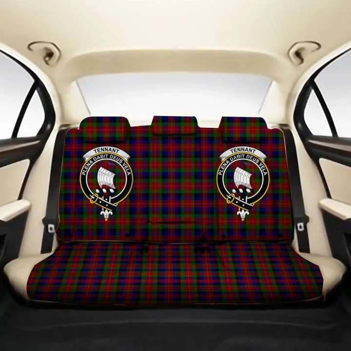 Tennant Clan Crest Tartan Back Car Seat Covers A7