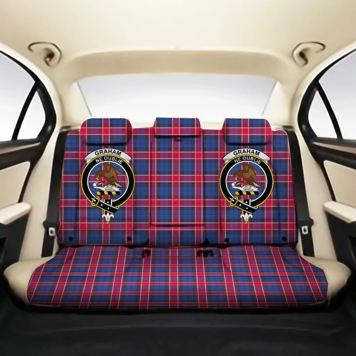 Graham of Menteith Red Clan Crest Tartan Back Car Seat Covers A7