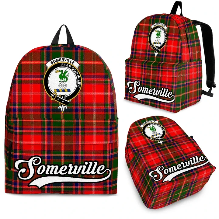 Somerville Tartan Clan Backpack | Scottish Bag | Adults Backpacks & Bags