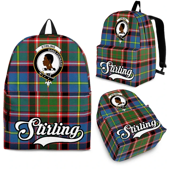 Stirling (of Keir) Tartan Clan Backpack | Scottish Bag | Adults Backpacks & Bags