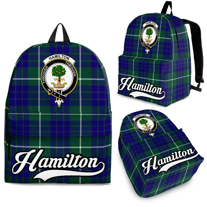 Hamilton Tartan Clan Backpack | Scottish Bag | Adults Backpacks & Bags