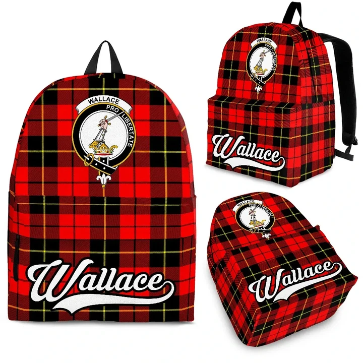 Wallace Tartan Clan Backpack | Scottish Bag | Adults Backpacks & Bags