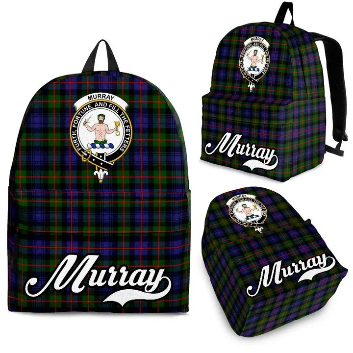 Murray (of Atholl) Tartan Clan Backpack | Scottish Bag | Adults Backpacks & Bags