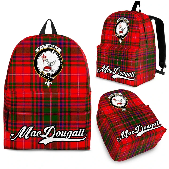 MacDougall Tartan Clan Backpack | Scottish Bag | Adults Backpacks & Bags