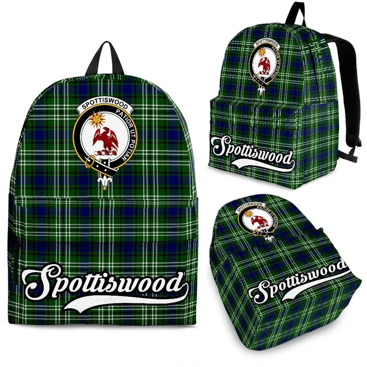 Spottiswood Tartan Clan Backpack | Scottish Bag | Adults Backpacks & Bags