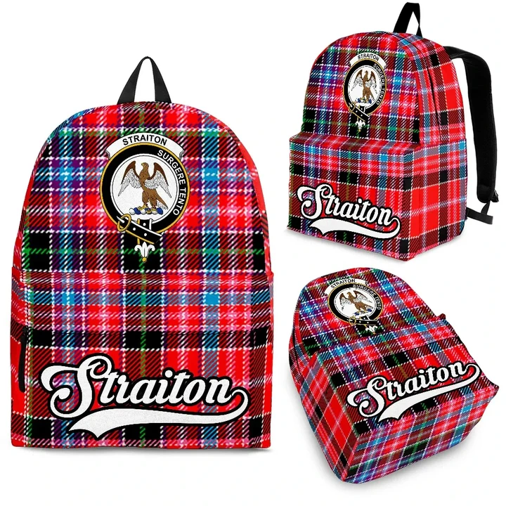 Straiton Tartan Clan Backpack | Scottish Bag | Adults Backpacks & Bags