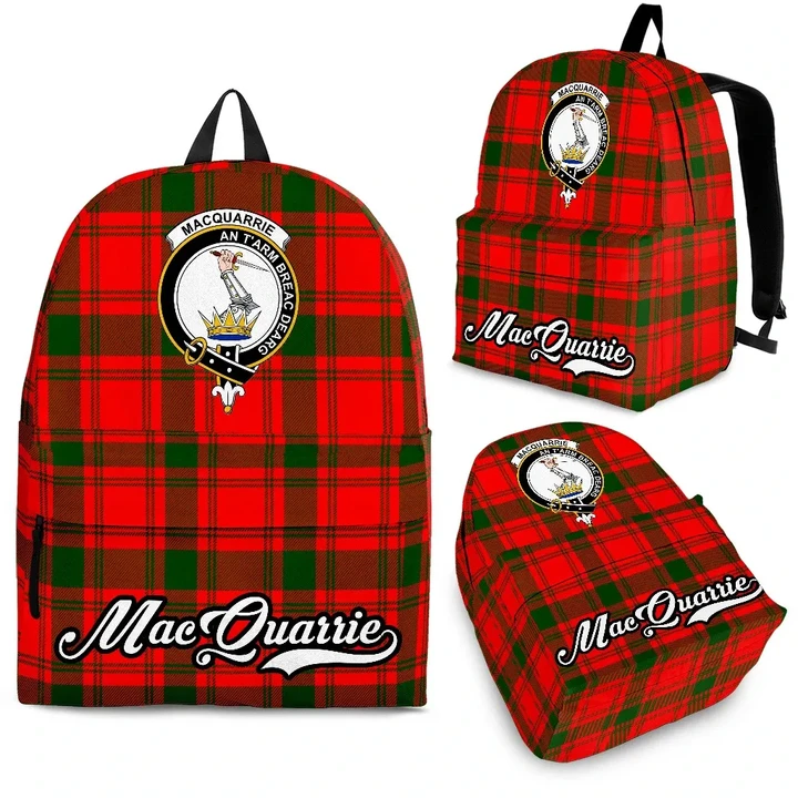 MacQuarrie Tartan Clan Backpack | Scottish Bag | Adults Backpacks & Bags