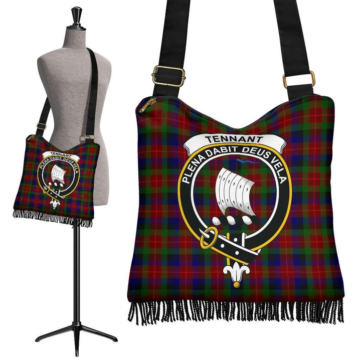 Tennant Tartan Clan Badge Boho Handbag | scottishclans.co