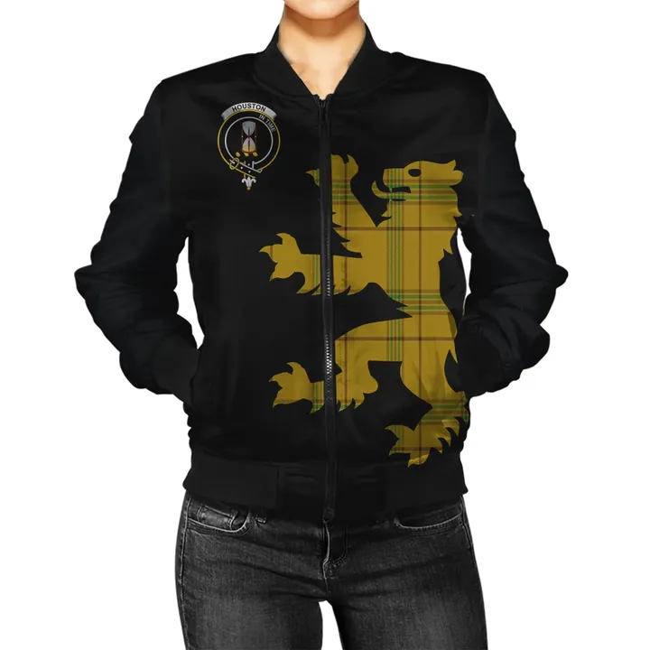 Houston Tartan Lion & Thistle Women Jacket | scottishclans.co