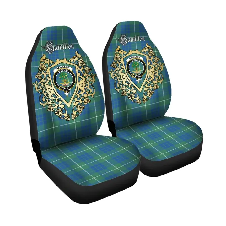 Hamilton Hunting Ancient Clan Car Seat Cover Royal Sheild
