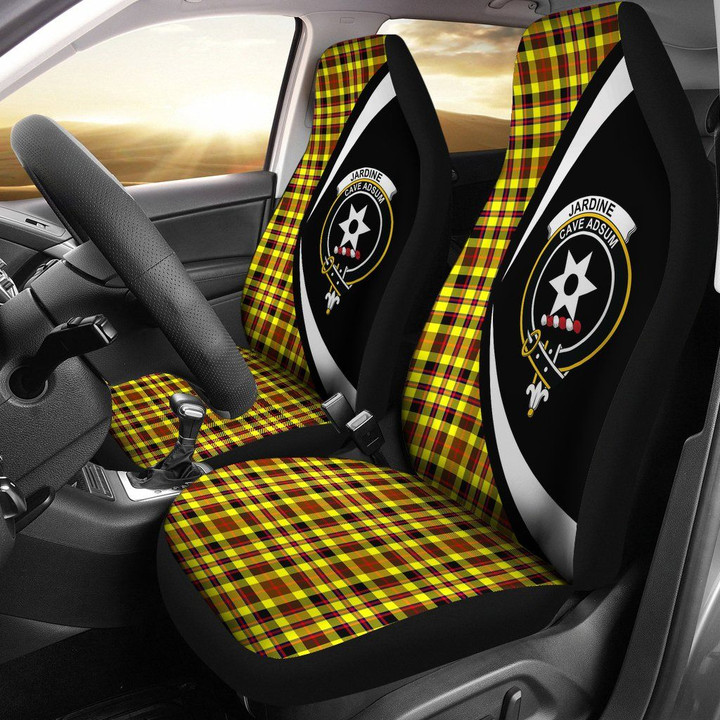 Jardine Tartan Clan Crest Car Seat Cover
