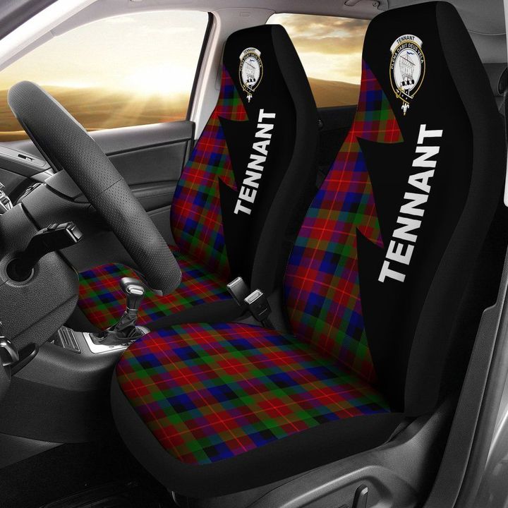 Tennant Clans Tartan Car Seat Covers - Flash Style