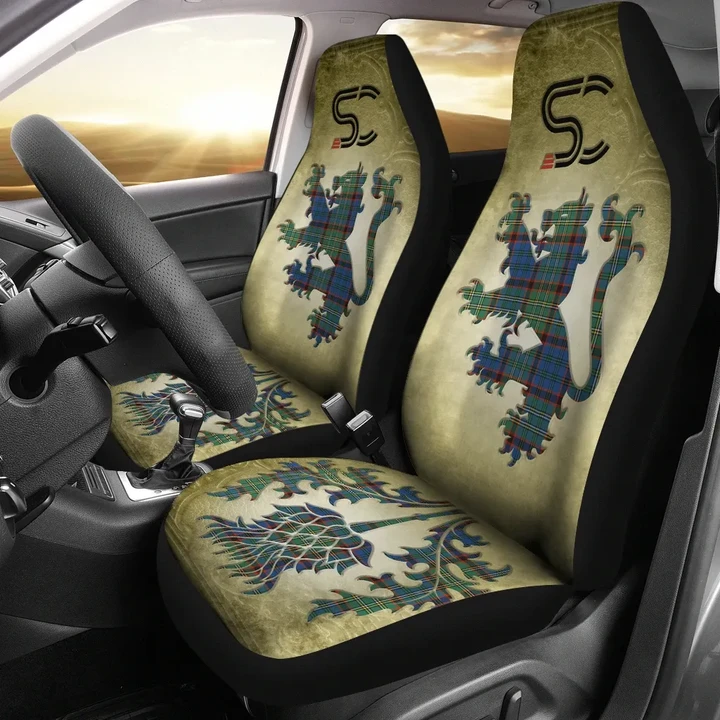Nicolson Hunting Ancient Tartan Car Seat Cover Lion and Thistle Special Style