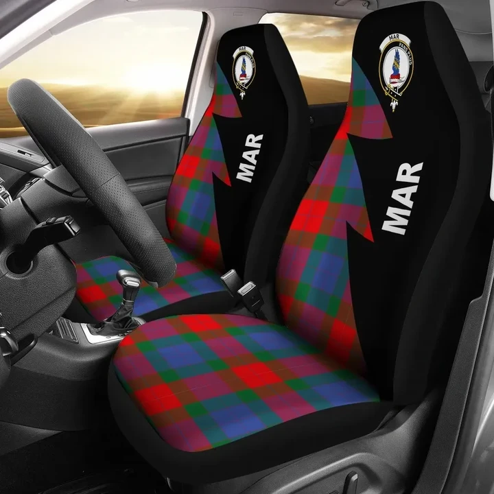 Mar Clans Tartan Car Seat Covers - Flash Style
