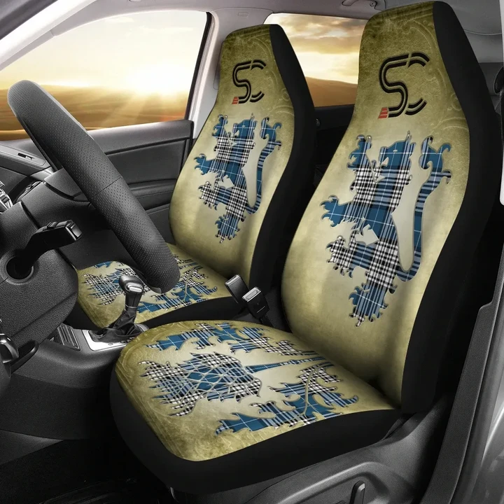 Napier Modern Tartan Car Seat Cover Lion and Thistle Special Style