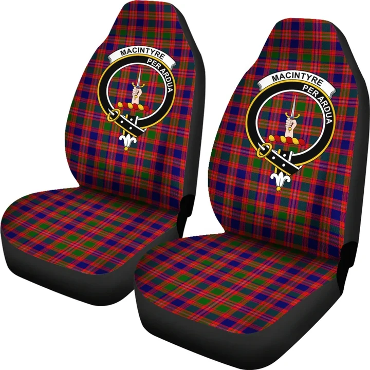 Macintyre Modern Tartan Car Seat Covers - Clan Badge