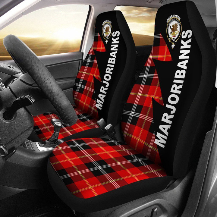 Marjoribanks Clans Tartan Car Seat Covers - Flash Style