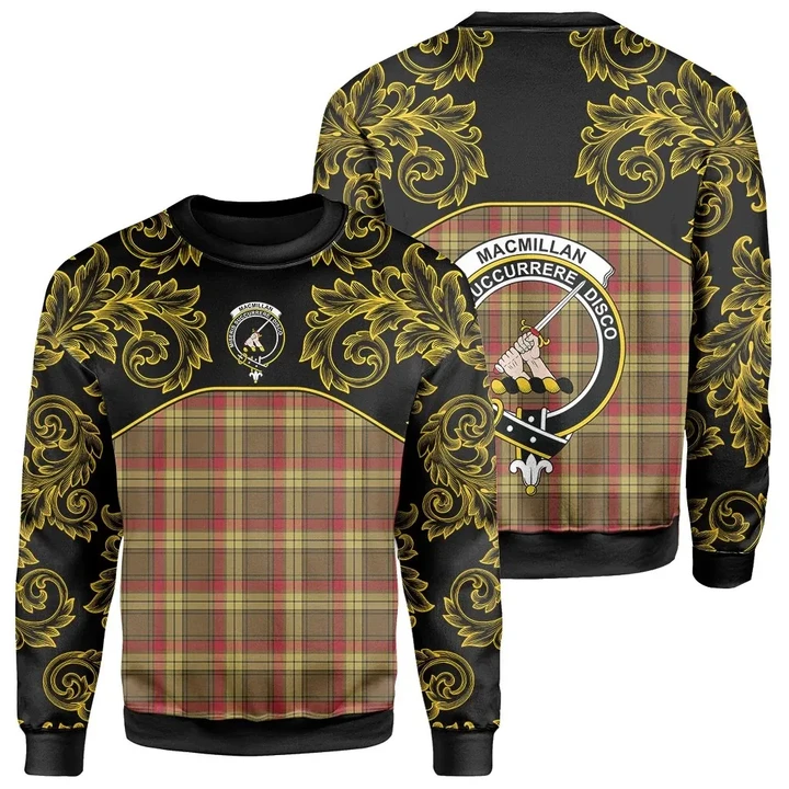 MacMillan Old Weathered Tartan Clan Crest Sweatshirt - Empire I - HJT4