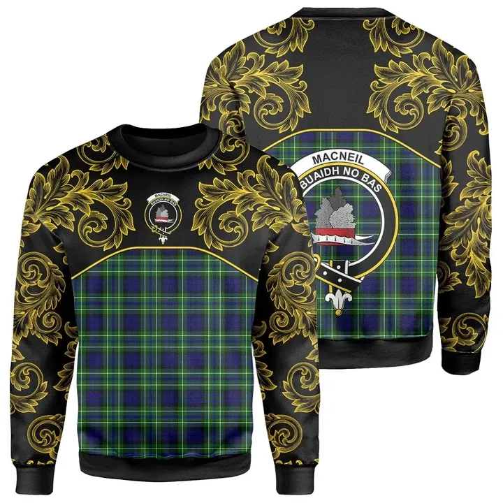 MacNeil of Colonsay Modern Tartan Clan Crest Sweatshirt - Empire I - HJT4