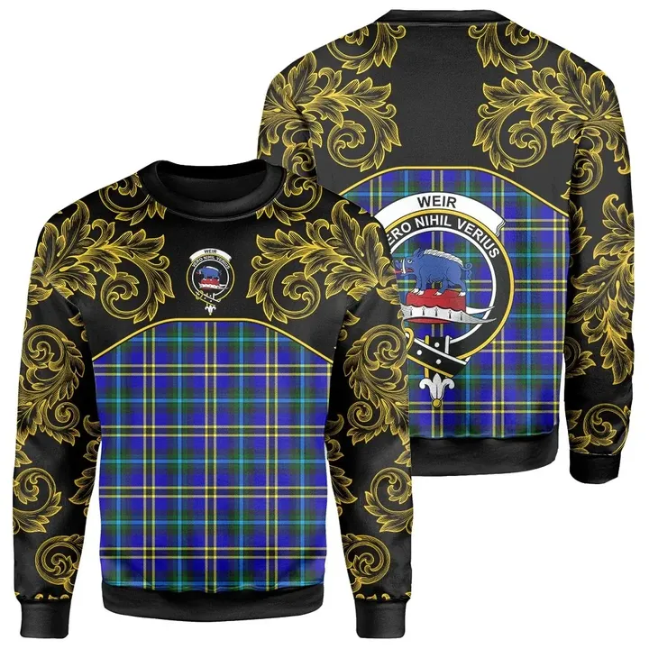 Weir Modern Tartan Clan Crest Sweatshirt - Empire I - HJT4