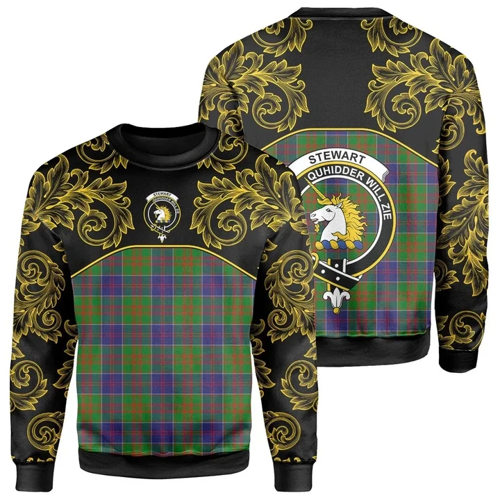 Stewart of Appin Hunting Modern Tartan Clan Crest Sweatshirt - Empire I - HJT4