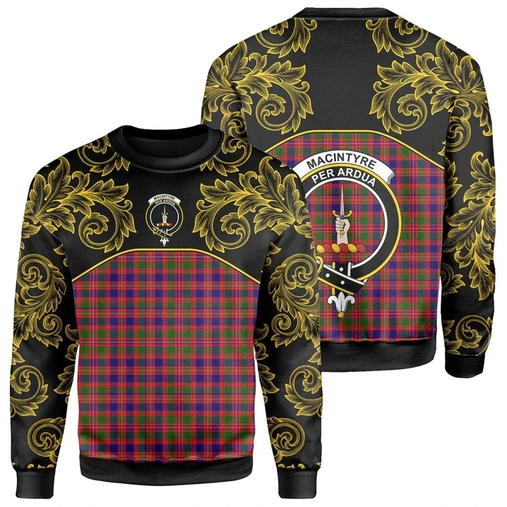 MacIntyre Modern Tartan Clan Crest Sweatshirt - Empire I - HJT4