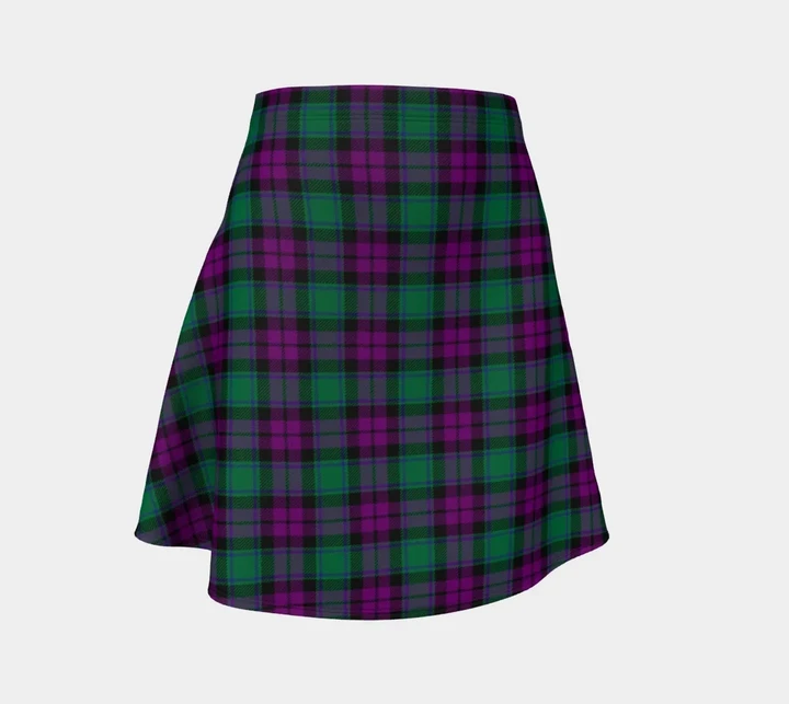 Tartan Flared Skirt - MacArthur - Milton |Over 500 Tartans | Special Custom Design | Love Scotland