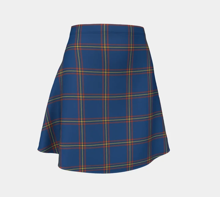 Tartan Flared Skirt - MacLaine of Loch Buie Hunting Ancient |Over 500 Tartans | Special Custom Design | Love Scotland