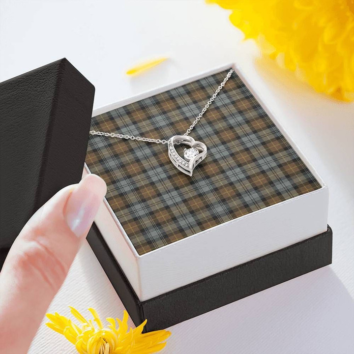 Gordon Weathered Tartan Necklace - Forever Love Necklace A7