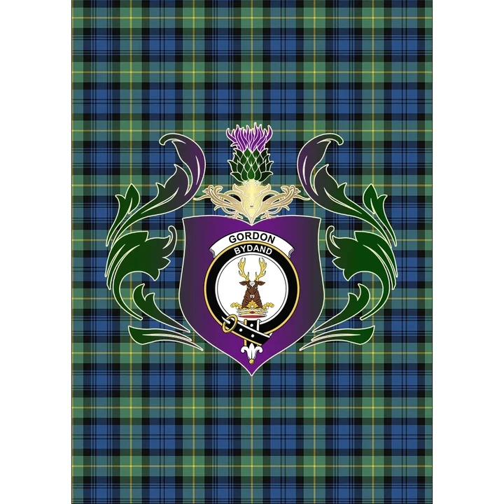 Gordon Ancient Clan Garden Flag Royal Thistle Of Clan Badge