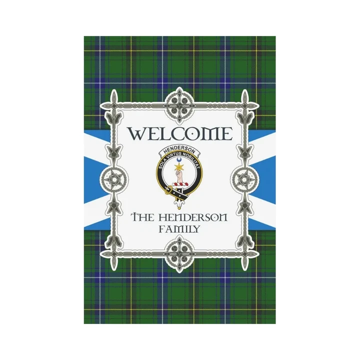 The Henderson Tartan Garden Flag - New Version | Scottishclans.co
