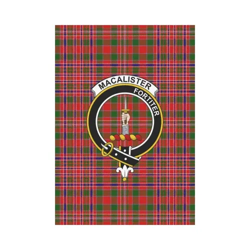 Macalister Modern Tartan Flag Clan Badge | Scottishclans.co