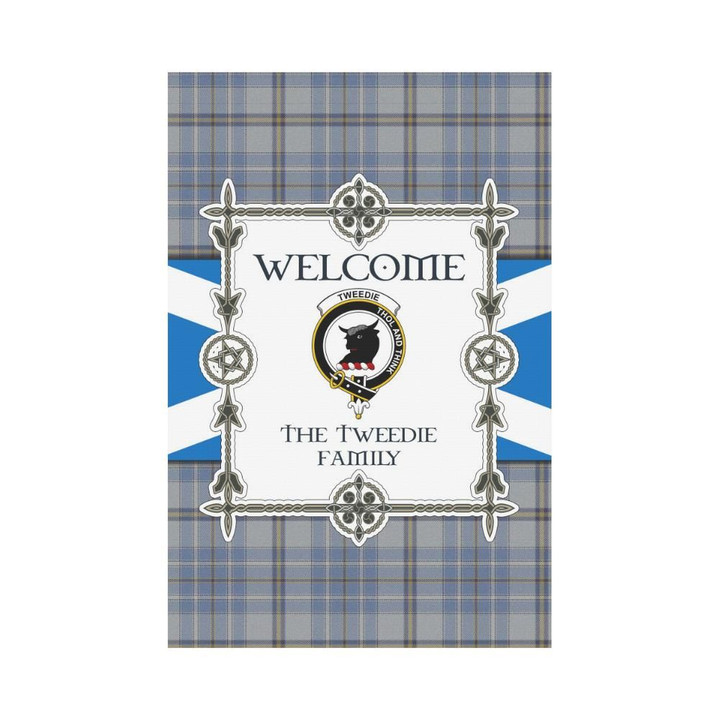 Tweedie Tartan Garden Flag - New Version | Scottishclans.co