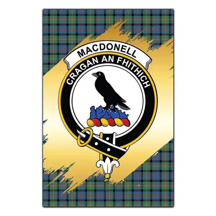 Garden Flag MacDonnell of Glengarry Ancient Clan Gold Crest Gold Thistle